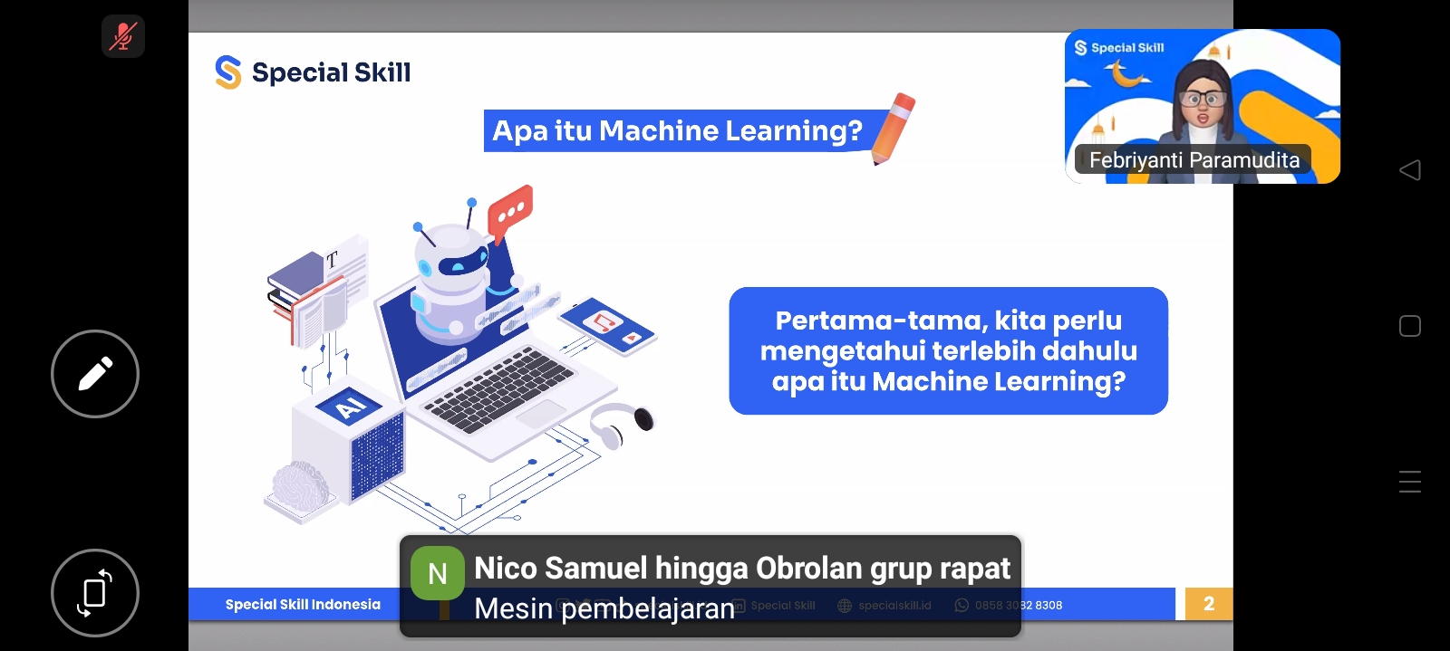 Literasi Digital Meningkat, Webinar Special Skill Bahas AI dan Algoritma untuk Masa Depan