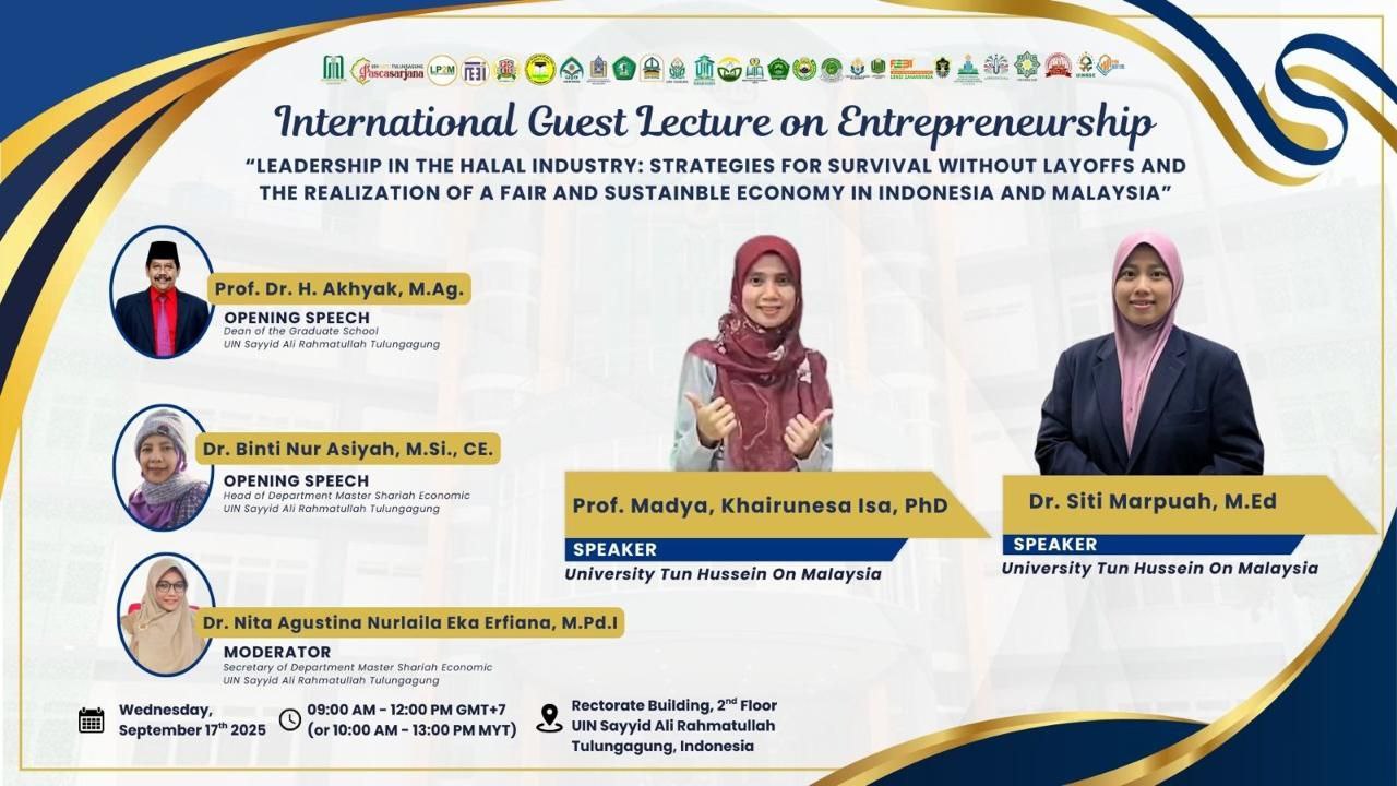 Mahasiswa Magister Ekonomi Syariah UIN KHAS Jember Ikuti International Guest Lecture Industri Halal