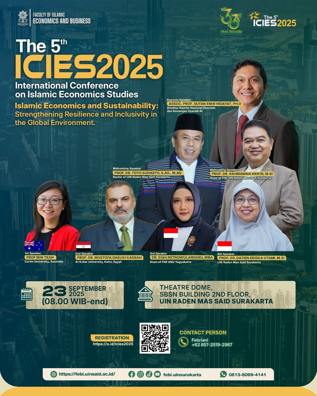 UIN KHAS Jember Angkat Isu Keberlanjutan Lingkungan dalam Forum Internasional ICIES 2025,